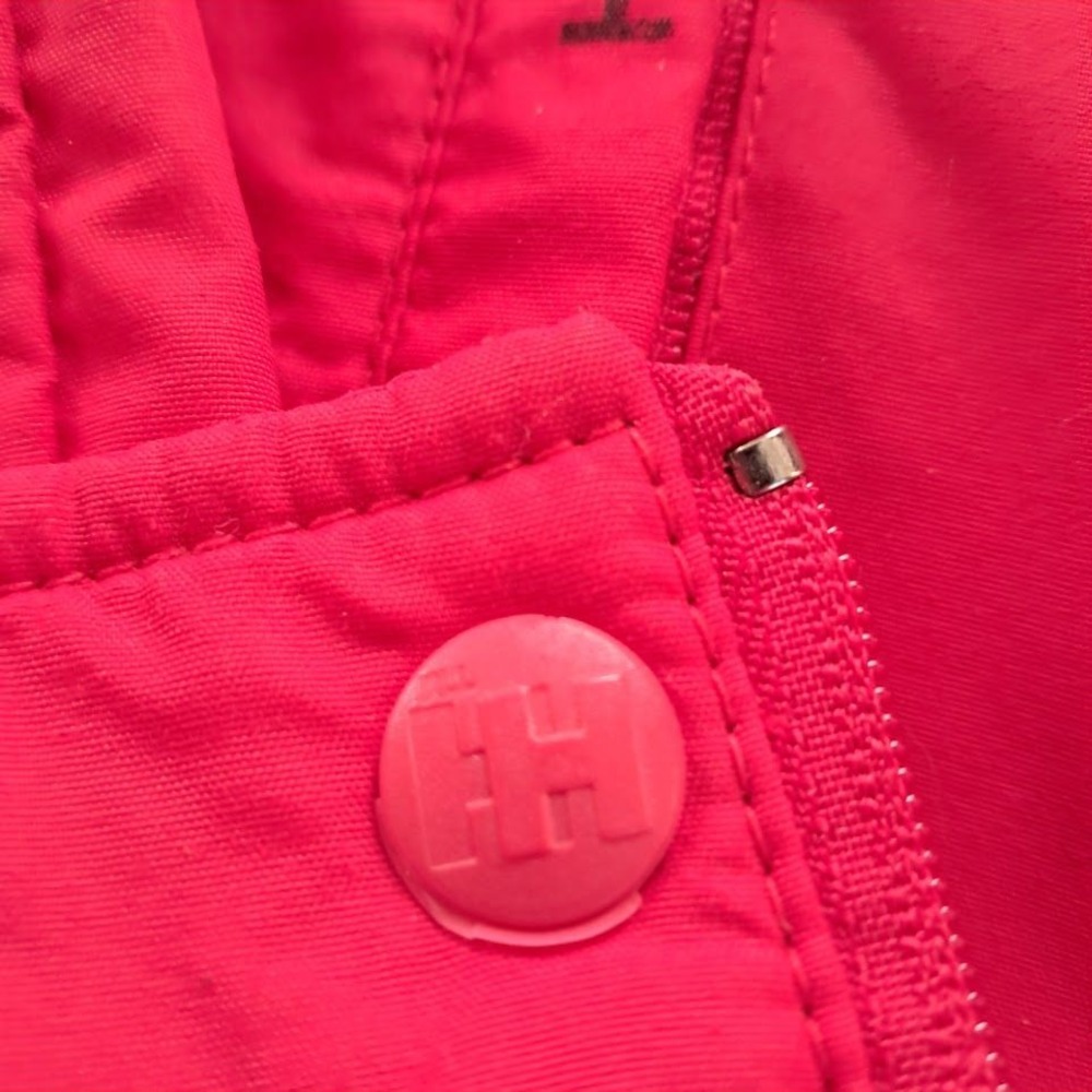 HELLY HANSEN M Vintage 90s Red Windbreaker Jacket Womens Snap Front Gorpcore - Picture 8 of 11